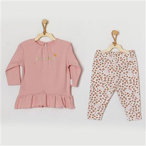 Andywawa Leopar 2'li Bebek Takımı AC22071RP Pembe