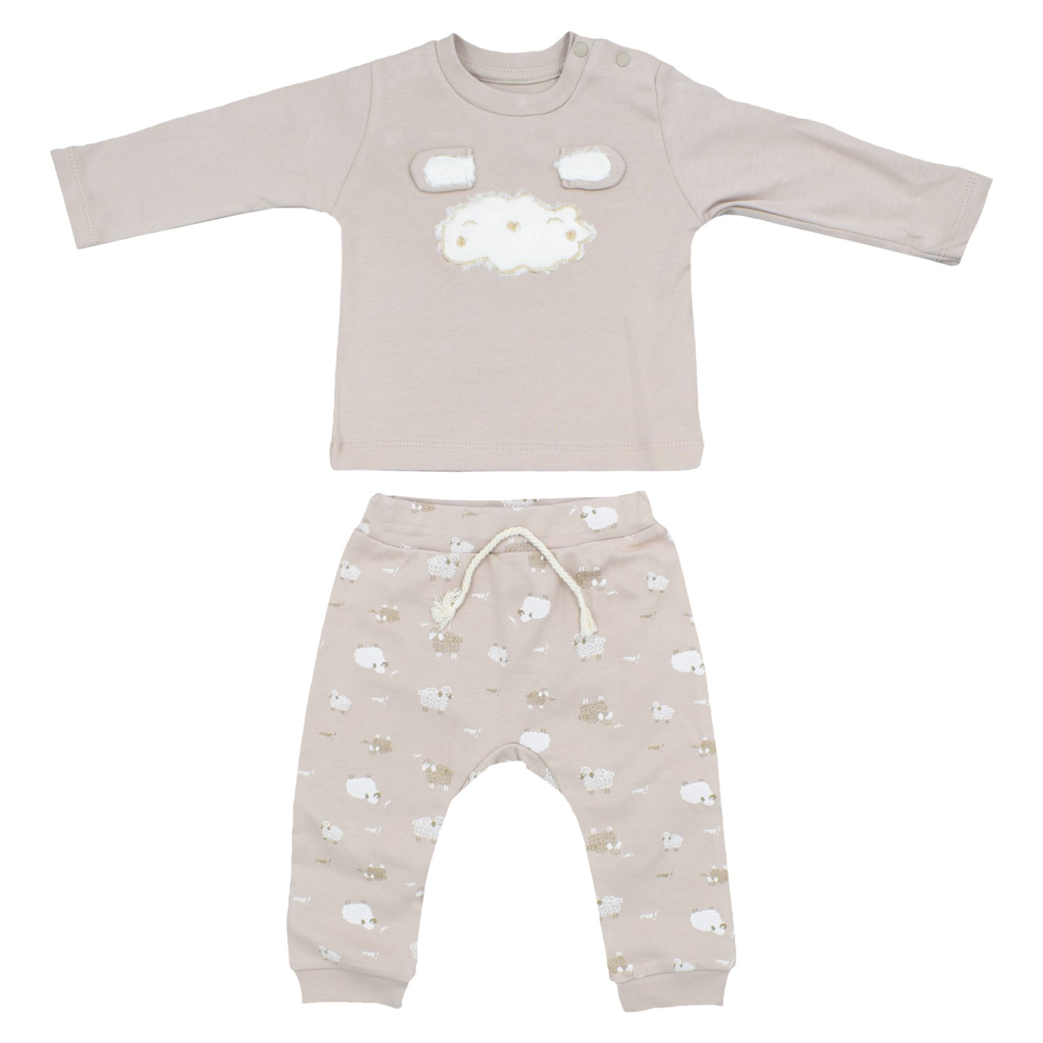 Biorganic Curly Sheep 2'li Bebek Takımı 59707 Bej