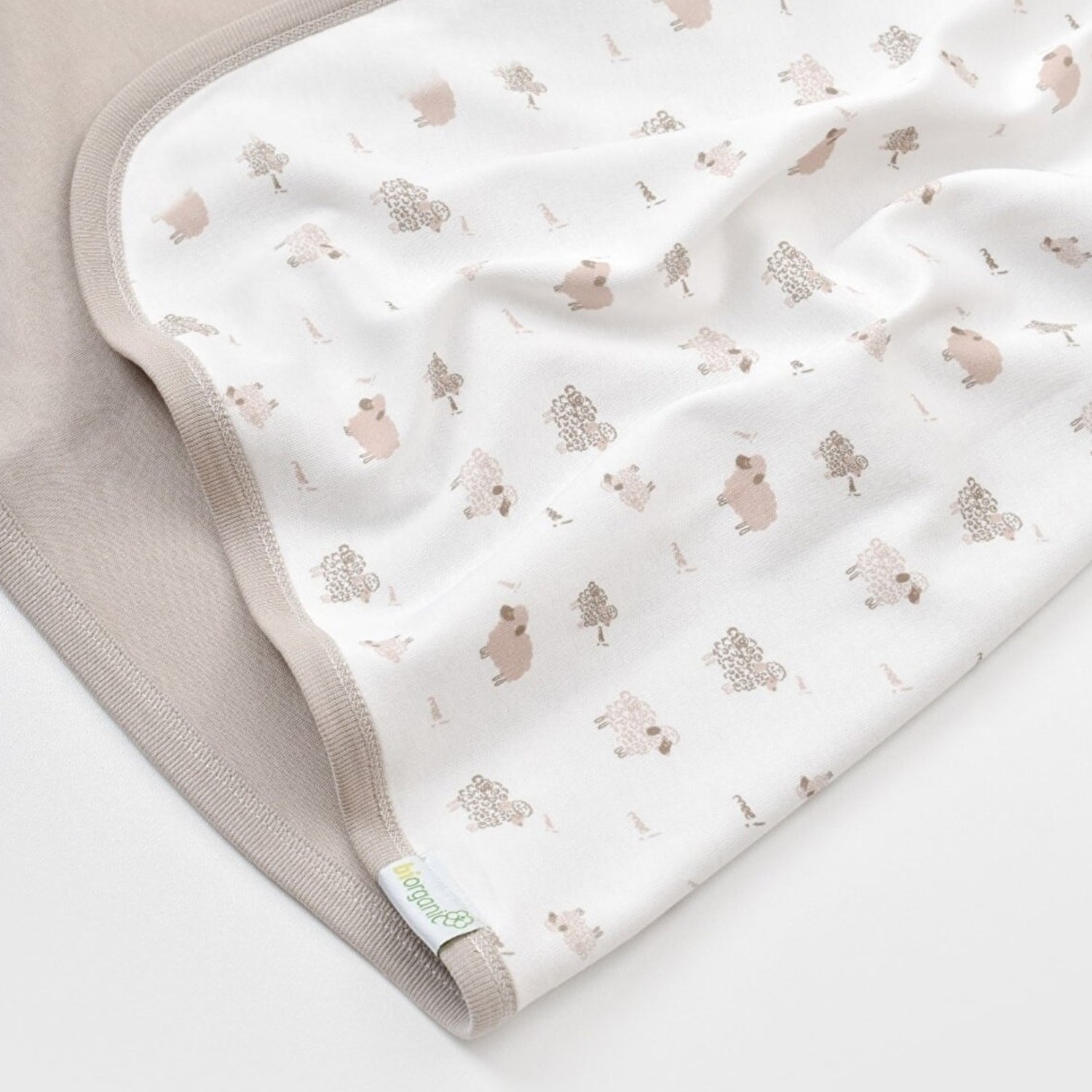 Biorganic Curly Sheep Bebek Battaniyesi 85x90 Cm Bej