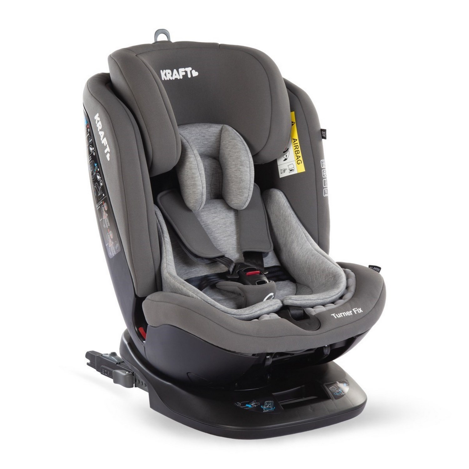 Kraft Turner Fix Oto Koltuğu 0-36 kg Grey