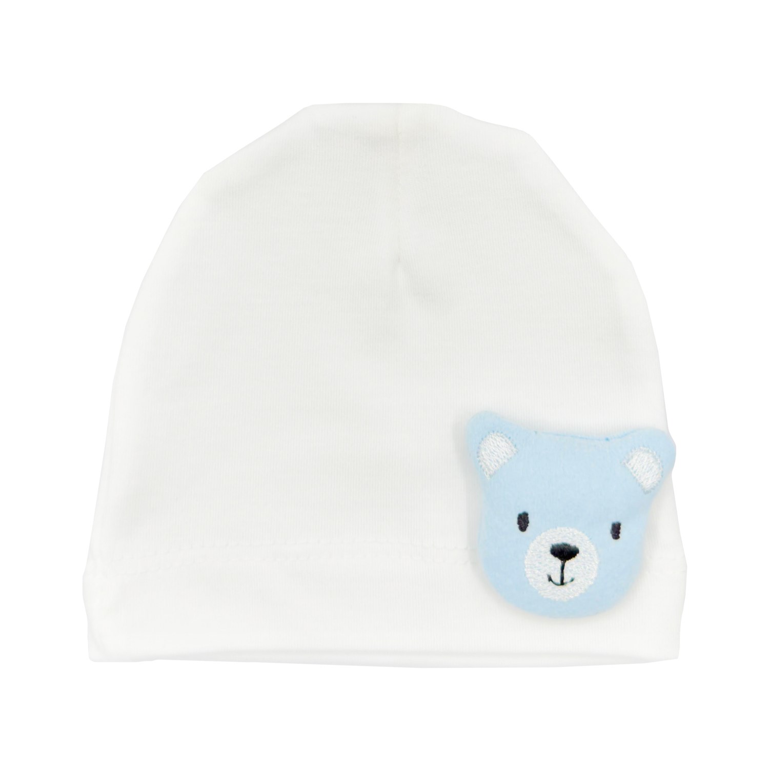 Bibaby Cute Animals Bebek Şapkası 72192 Beyaz-Mavi