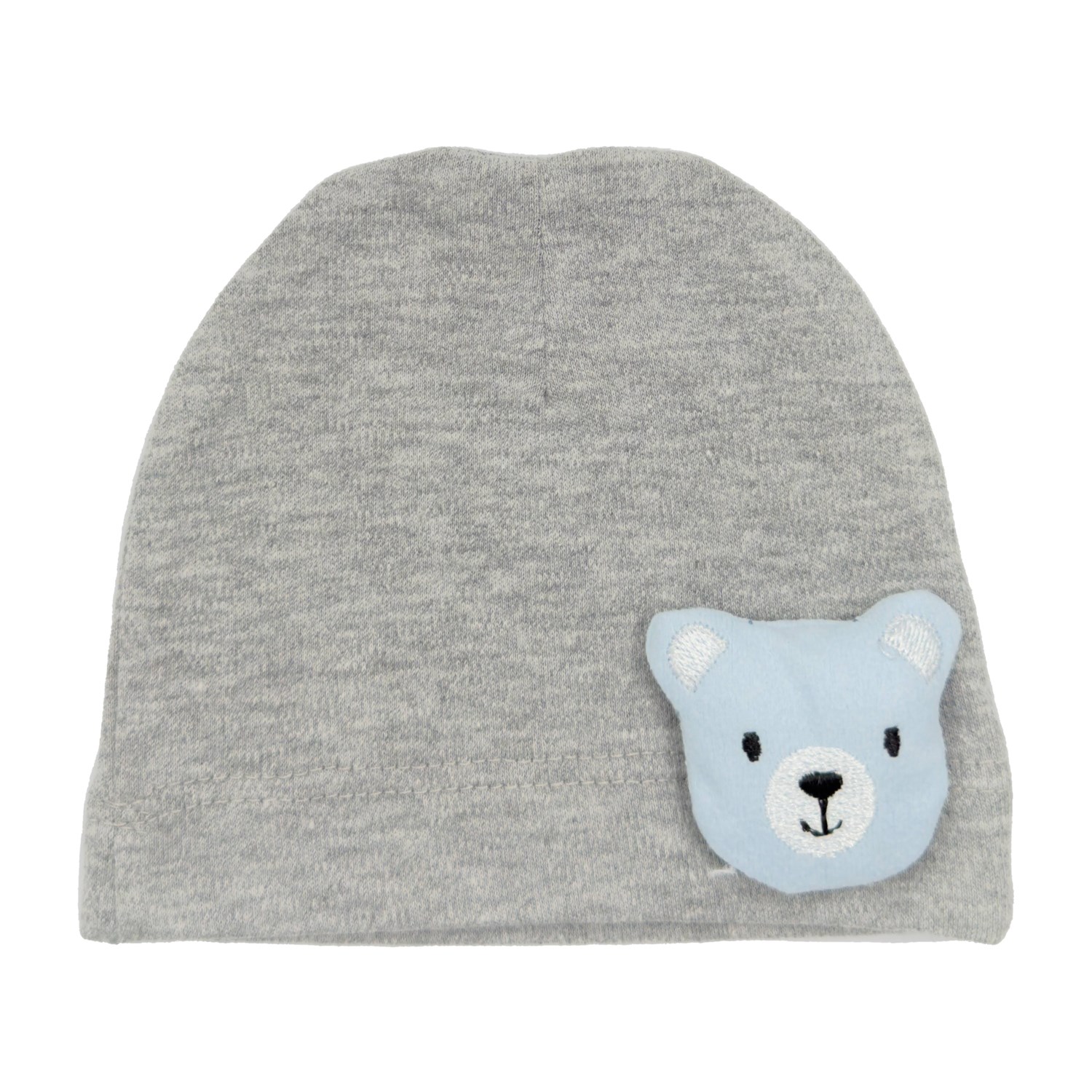 Bibaby Cute Animals Bebek Şapkas 72192 Gri-Mavi