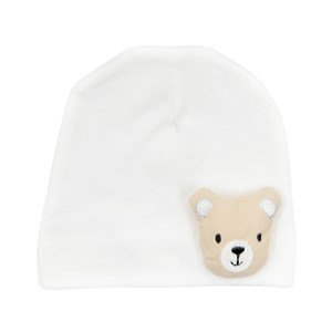 Bibaby Cute Animals Bebek Şapkas 72192 Beyaz-Bej