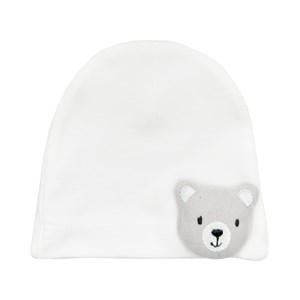 Bibaby Cute Animals Bebek Şapkas 72192 Beyaz-Gri