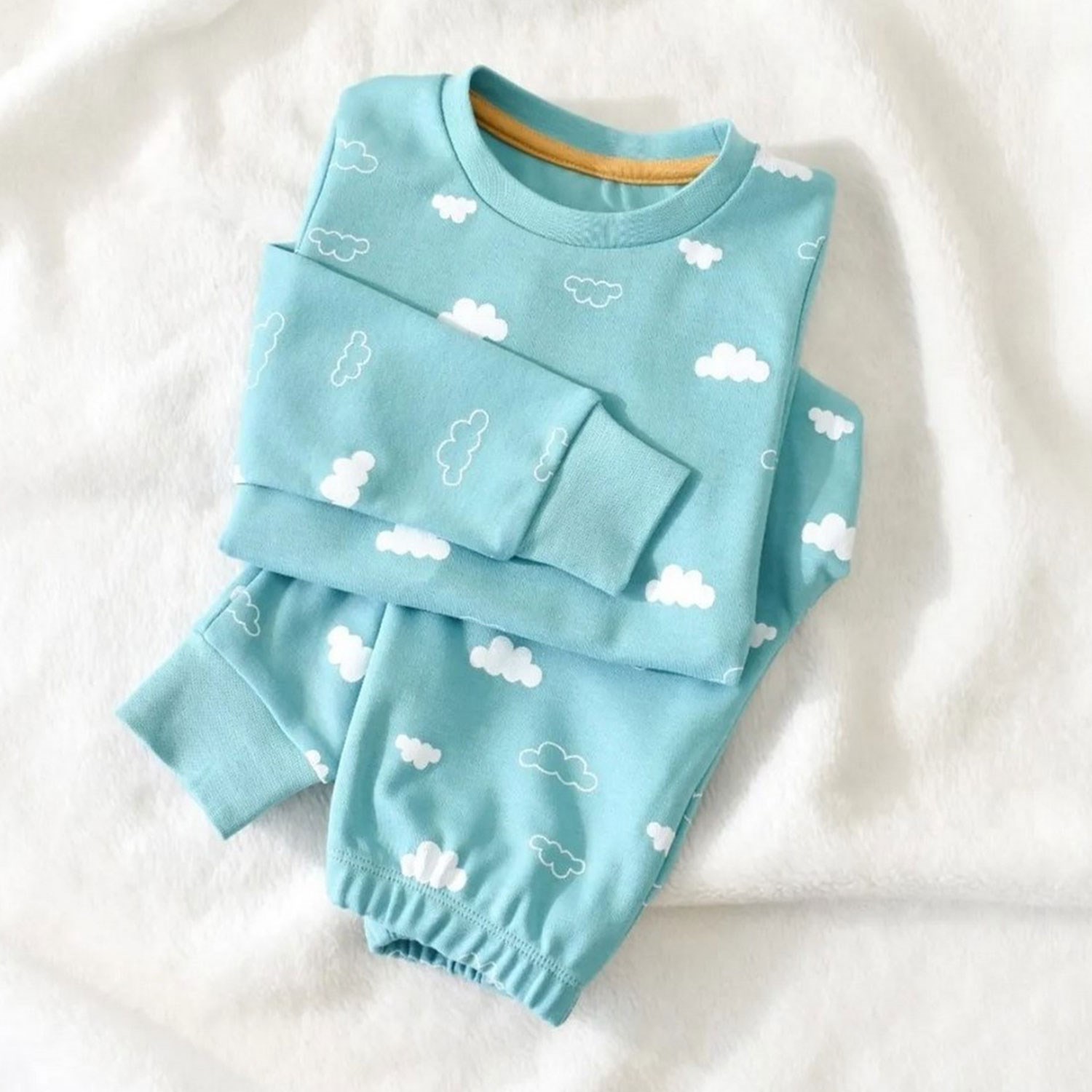 Bibaby Cute Cloudy Pijama Takımı 59702 Mint