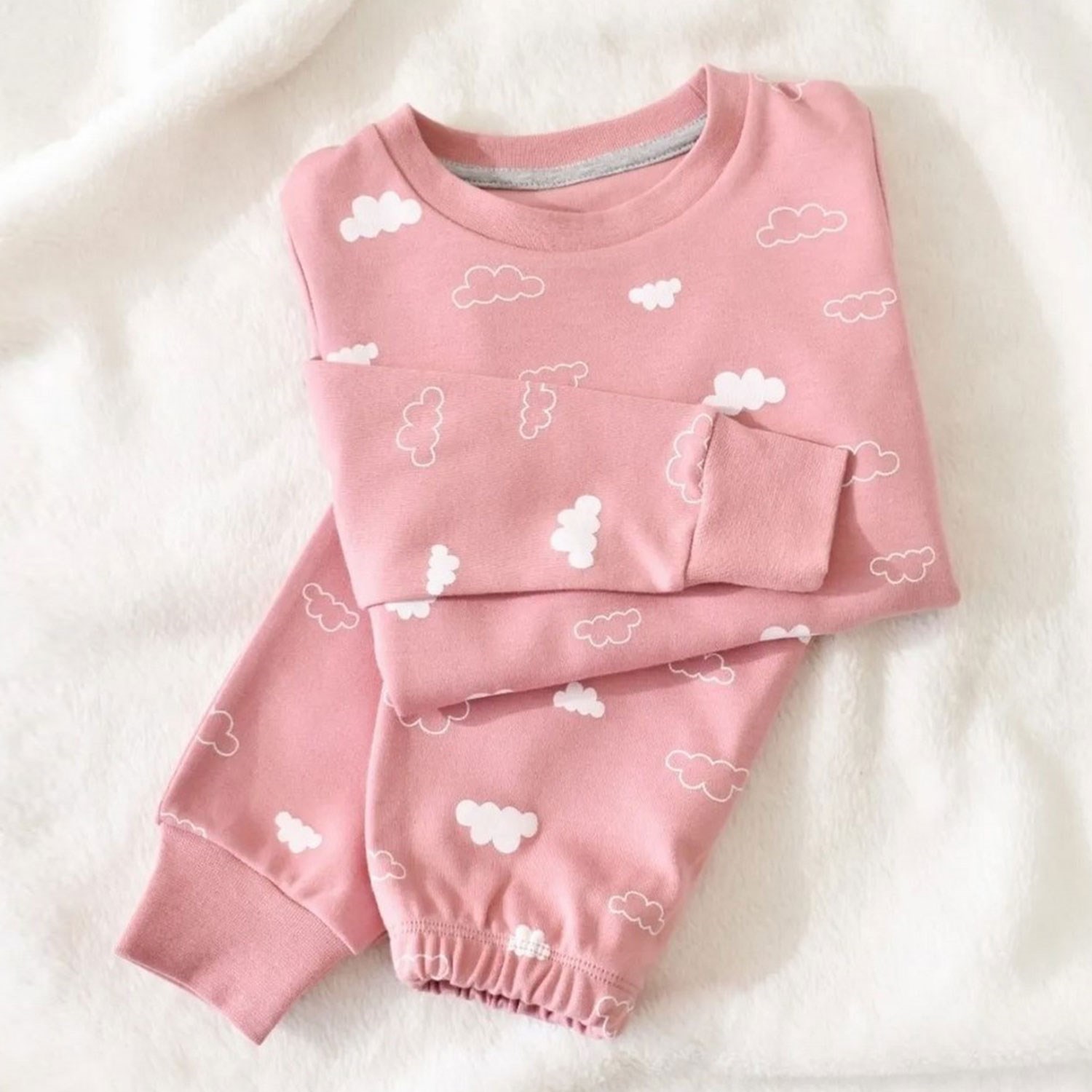 Bibaby Cute Cloudy Pijama Takımı 59702 Pembe