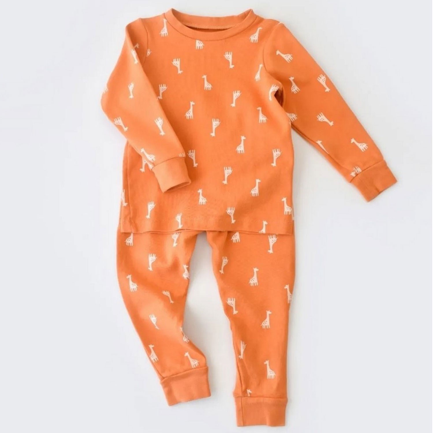 Bibaby Happy Graffe Pijama Takımı 59701 Turuncu