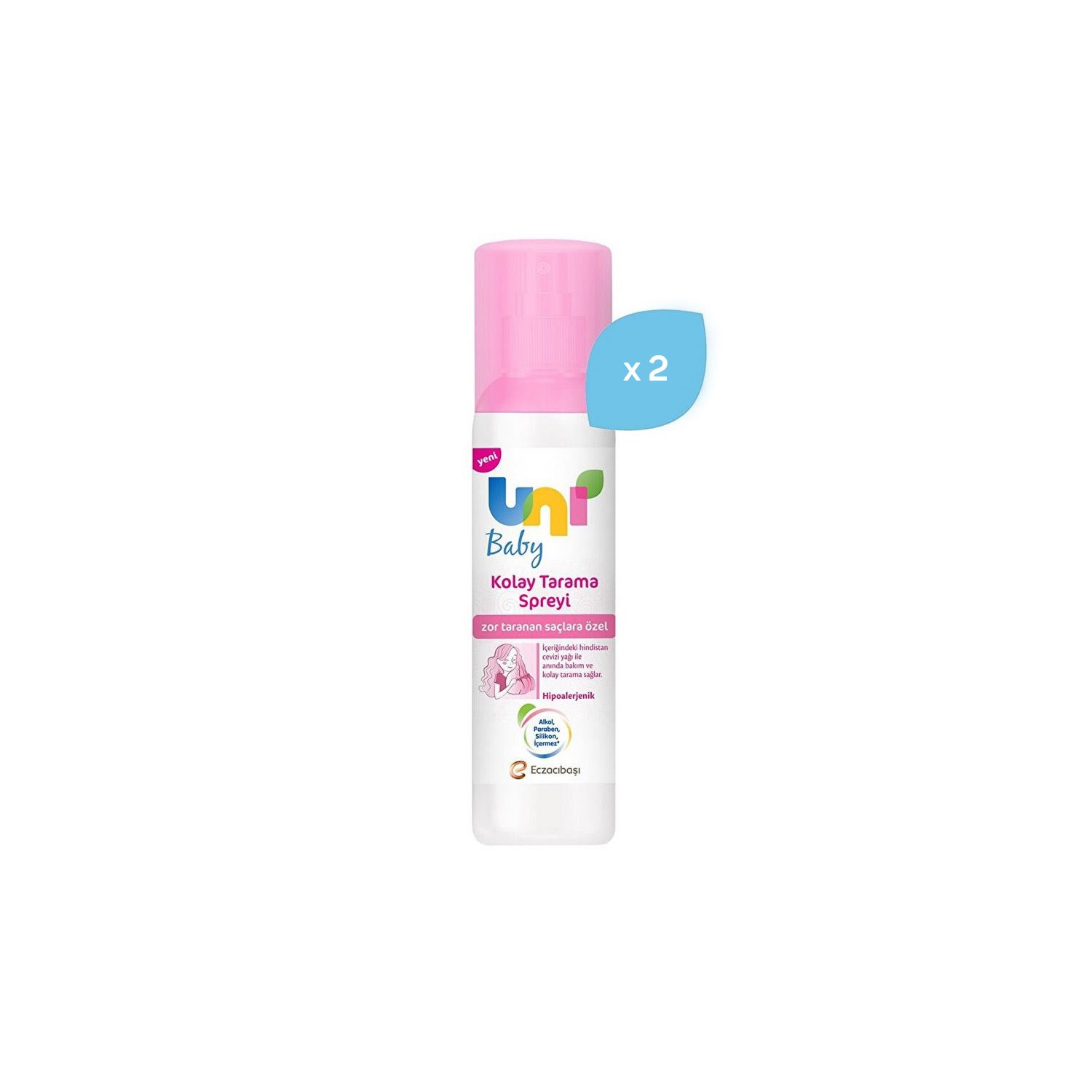 Uni Baby Kolay Tarama Spreyi 200 ML x 2 Adet 