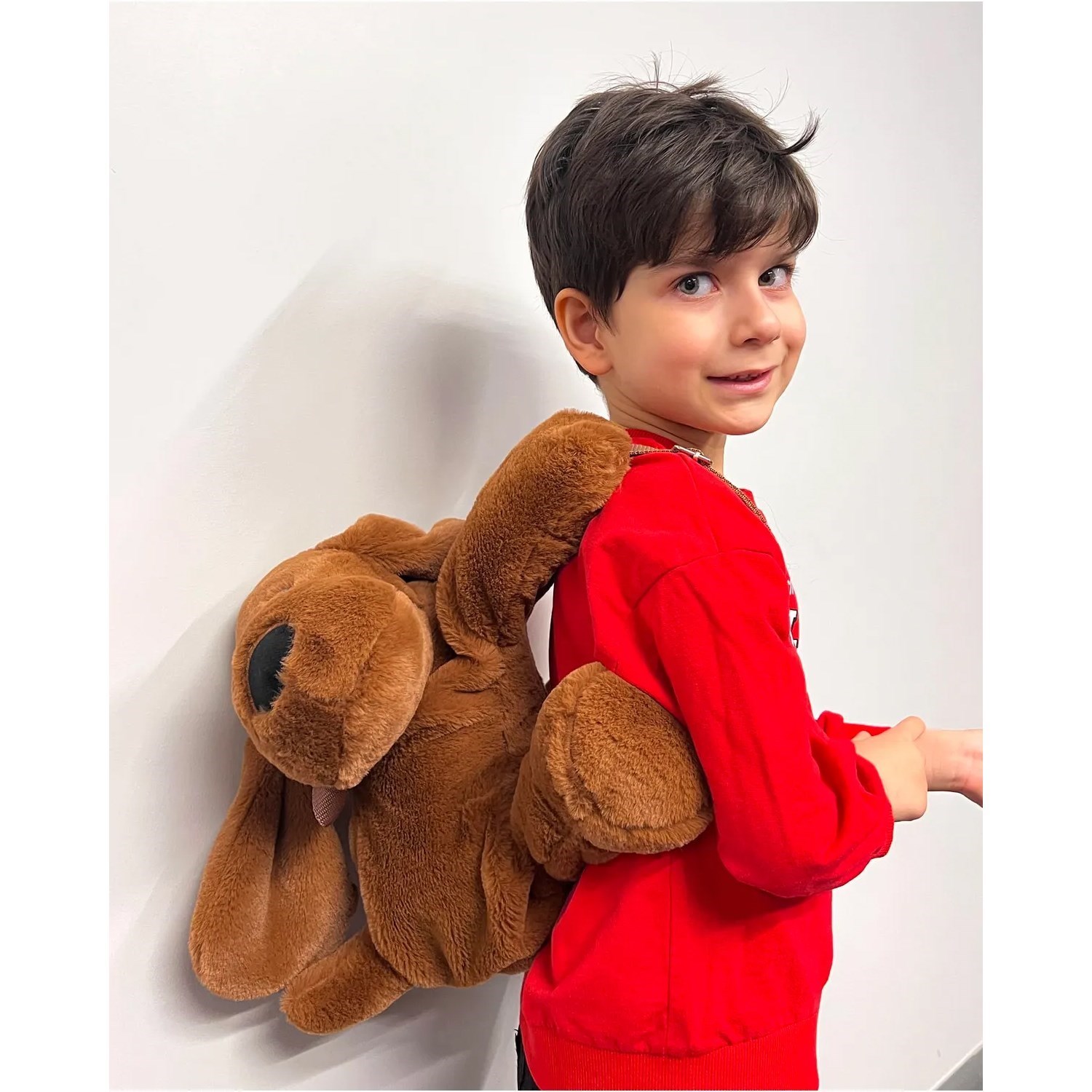 Babyjem Peluş Sırt Çantası 796 Kahverengi