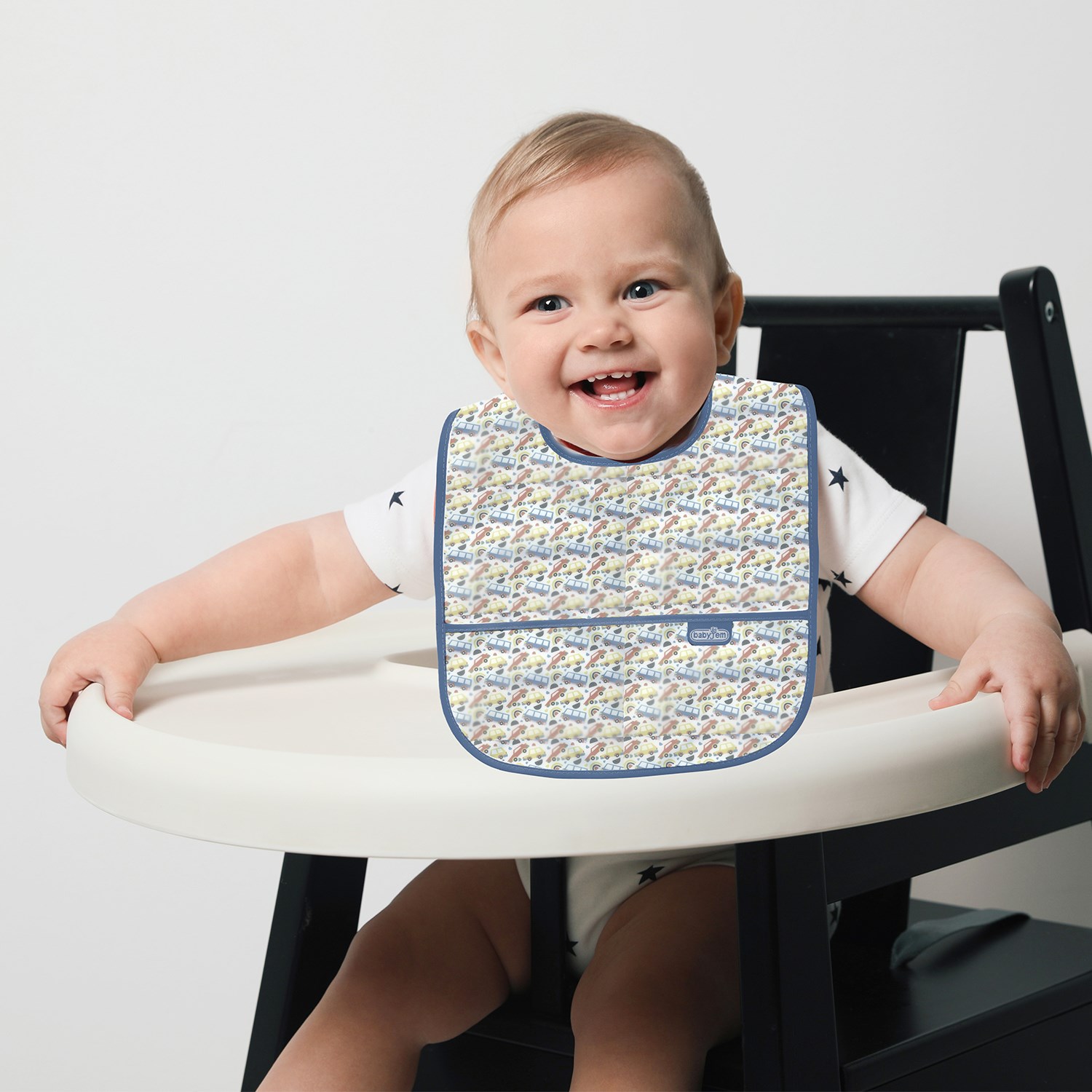 Babyjem Leke Tutmaz Önlük 840 Mavi