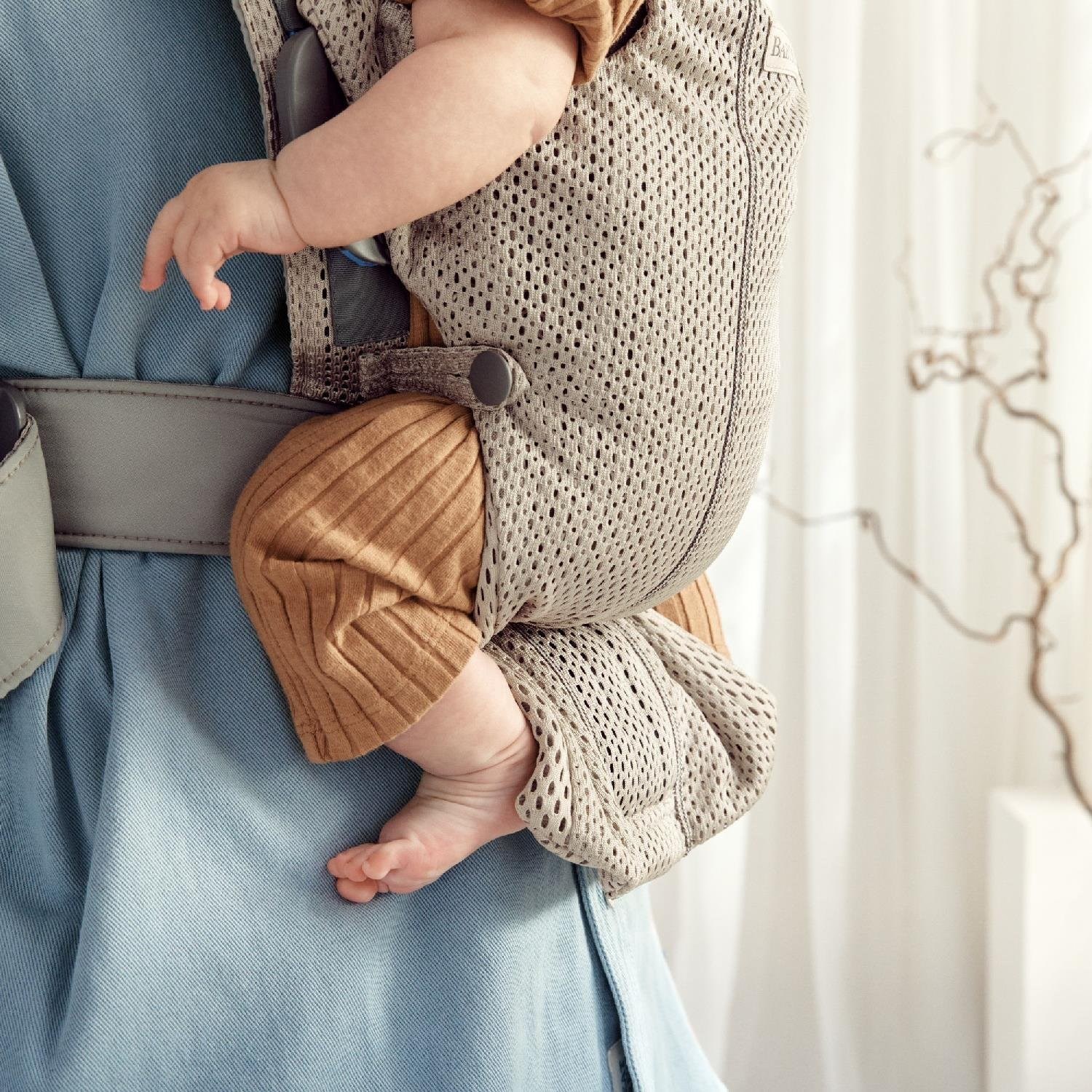 BabyBjörn Kanguru Mini 3D Mesh Grey Beige