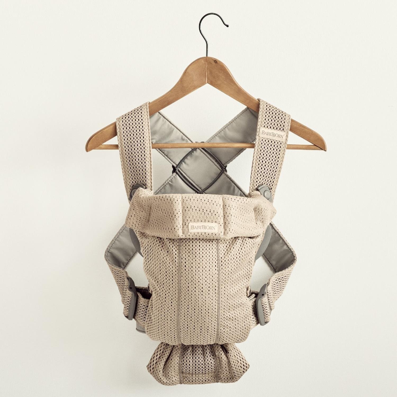 BabyBjörn Kanguru Mini 3D Mesh Grey Beige