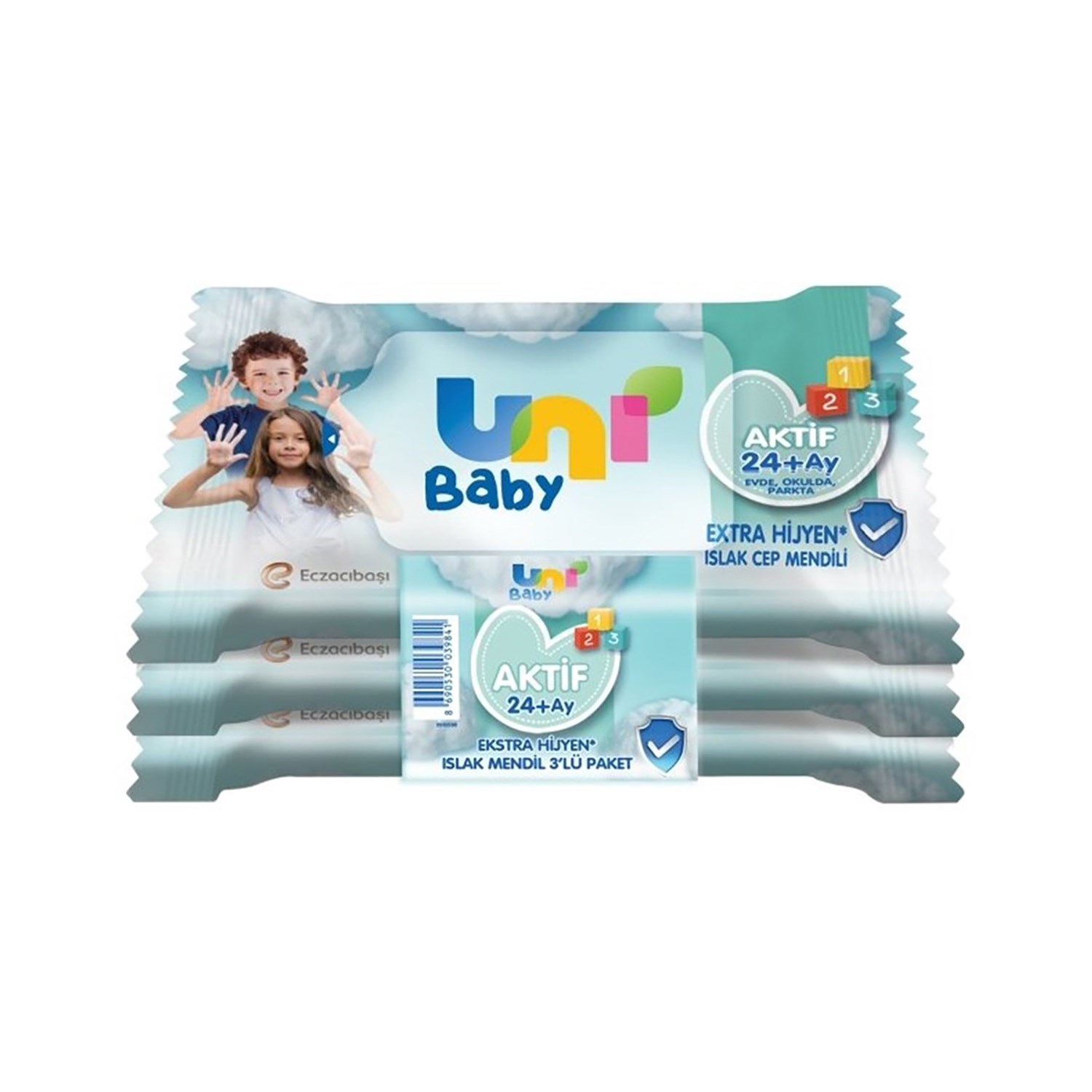 Uni Baby Cep Aktif Hijyenik Islak Mendil 
