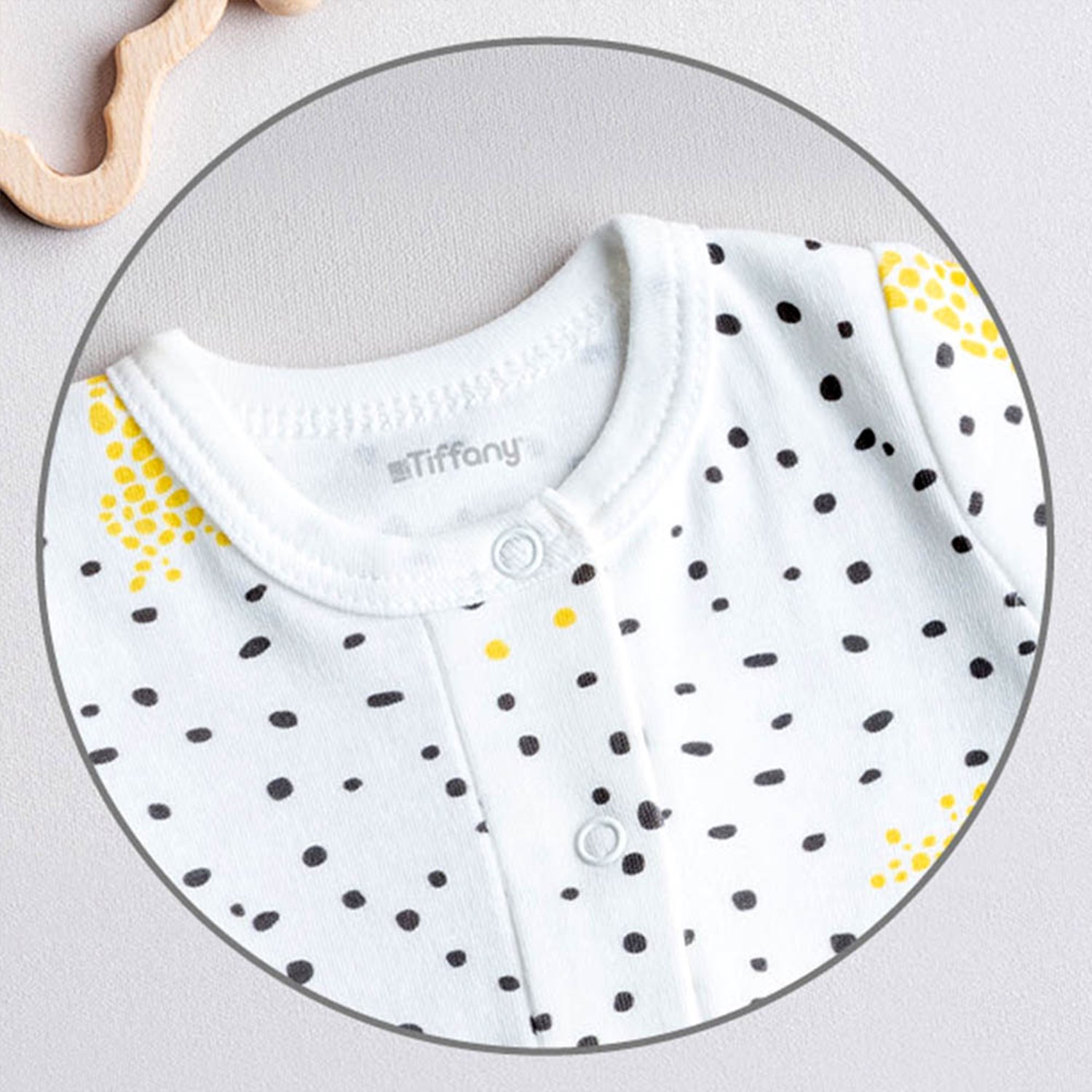 Tiffany Baby Giraffe Theme 2'li Bebek Body 1108 Ekru