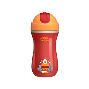 Chicco Isı Yalıtımlı Pipetli Spor Bardak 266 Ml 14 Ay+ Turuncu