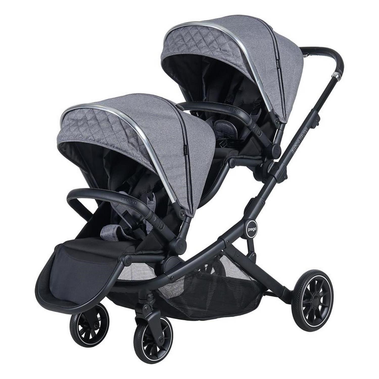 Prego İbiza Plus İkiz Bebek Arabası 2223 Gri