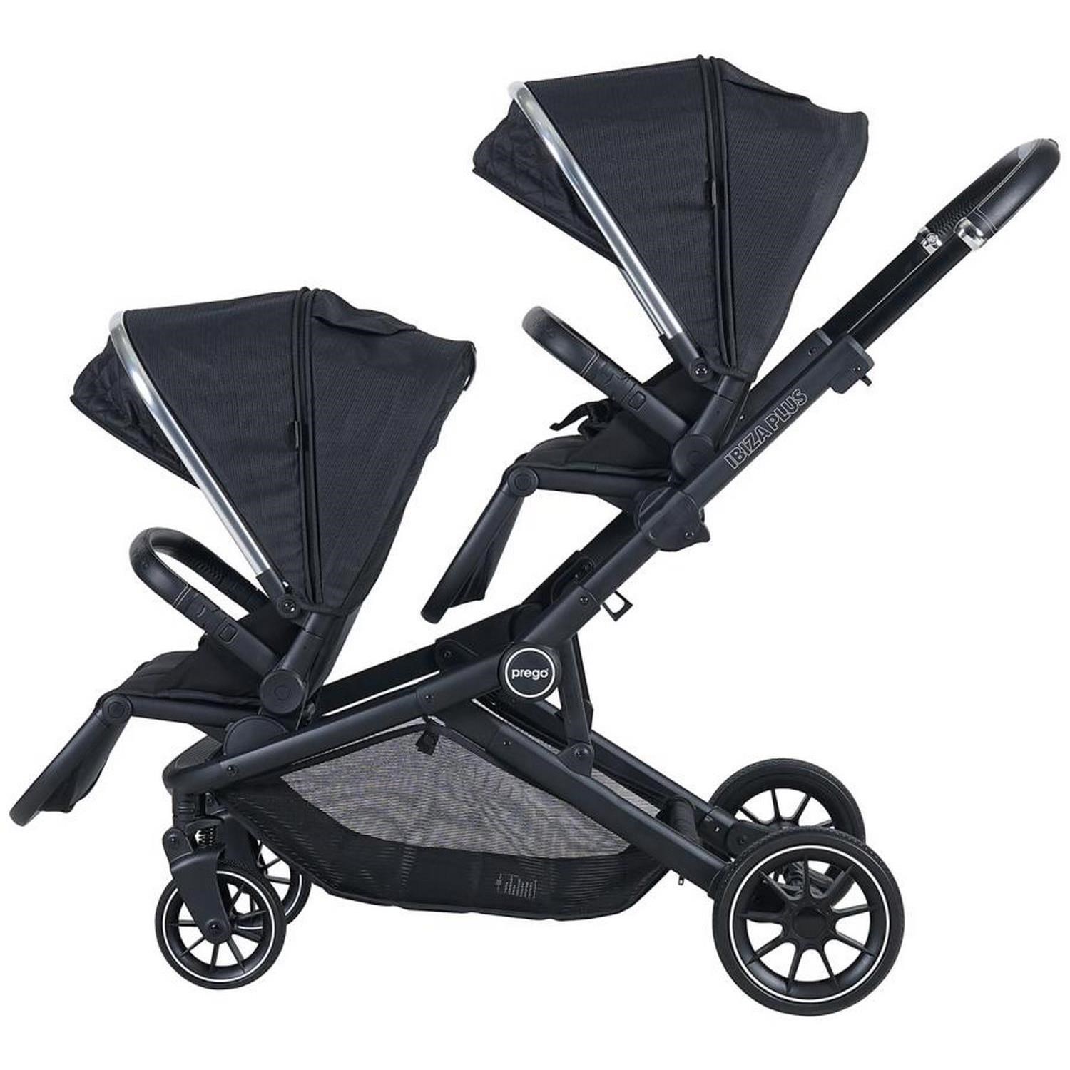 Prego İbiza Plus İkiz Bebek Arabası 2223 Siyah