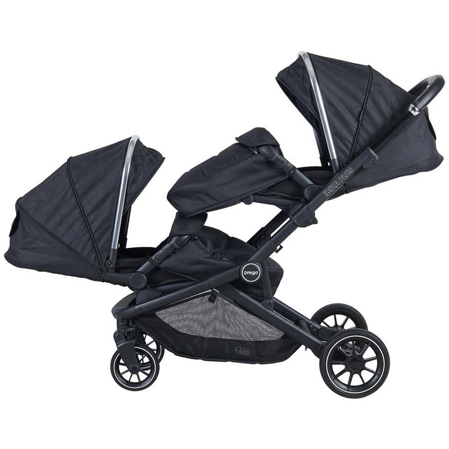 Prego İbiza Plus İkiz Bebek Arabası 2223 Siyah