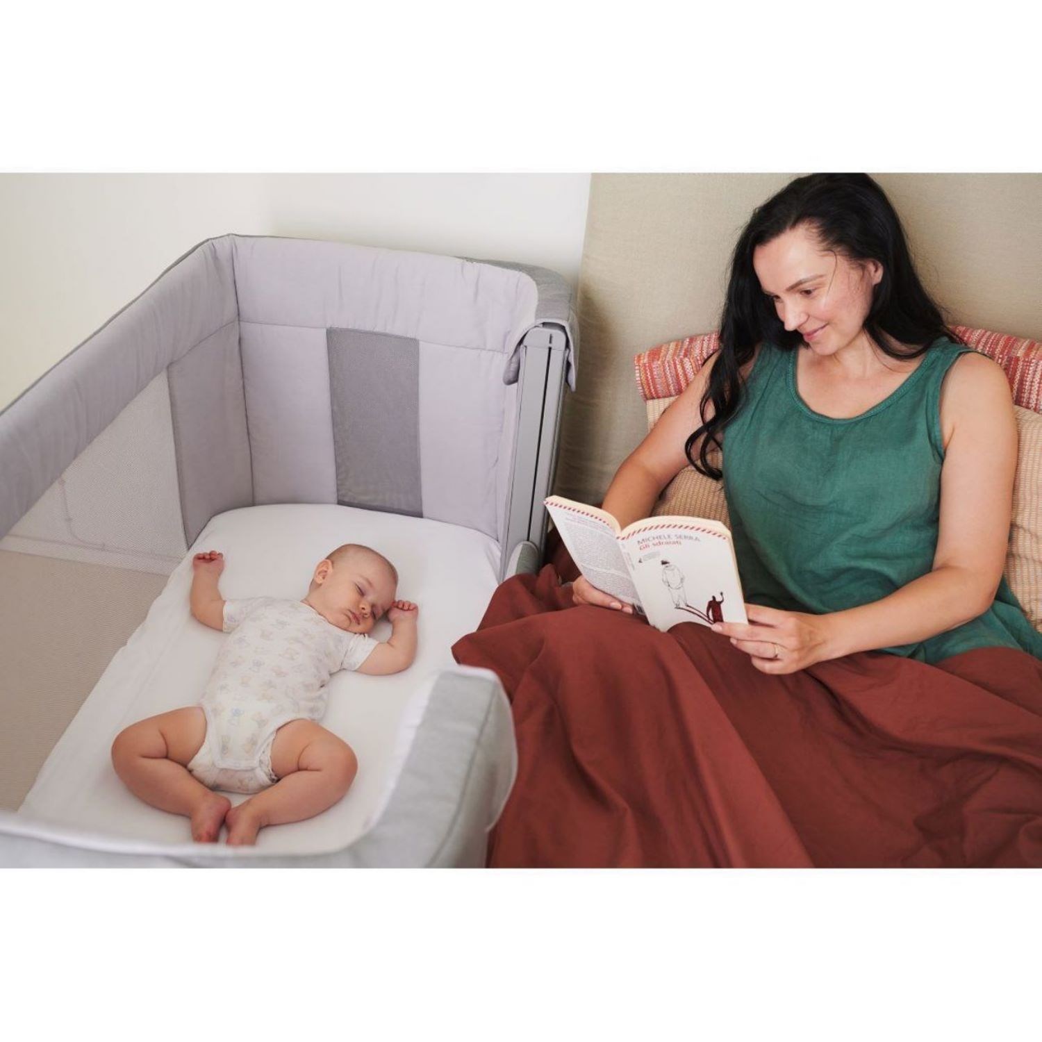 Chicco Next2Me Forever Anne Yanı Beşik Grey