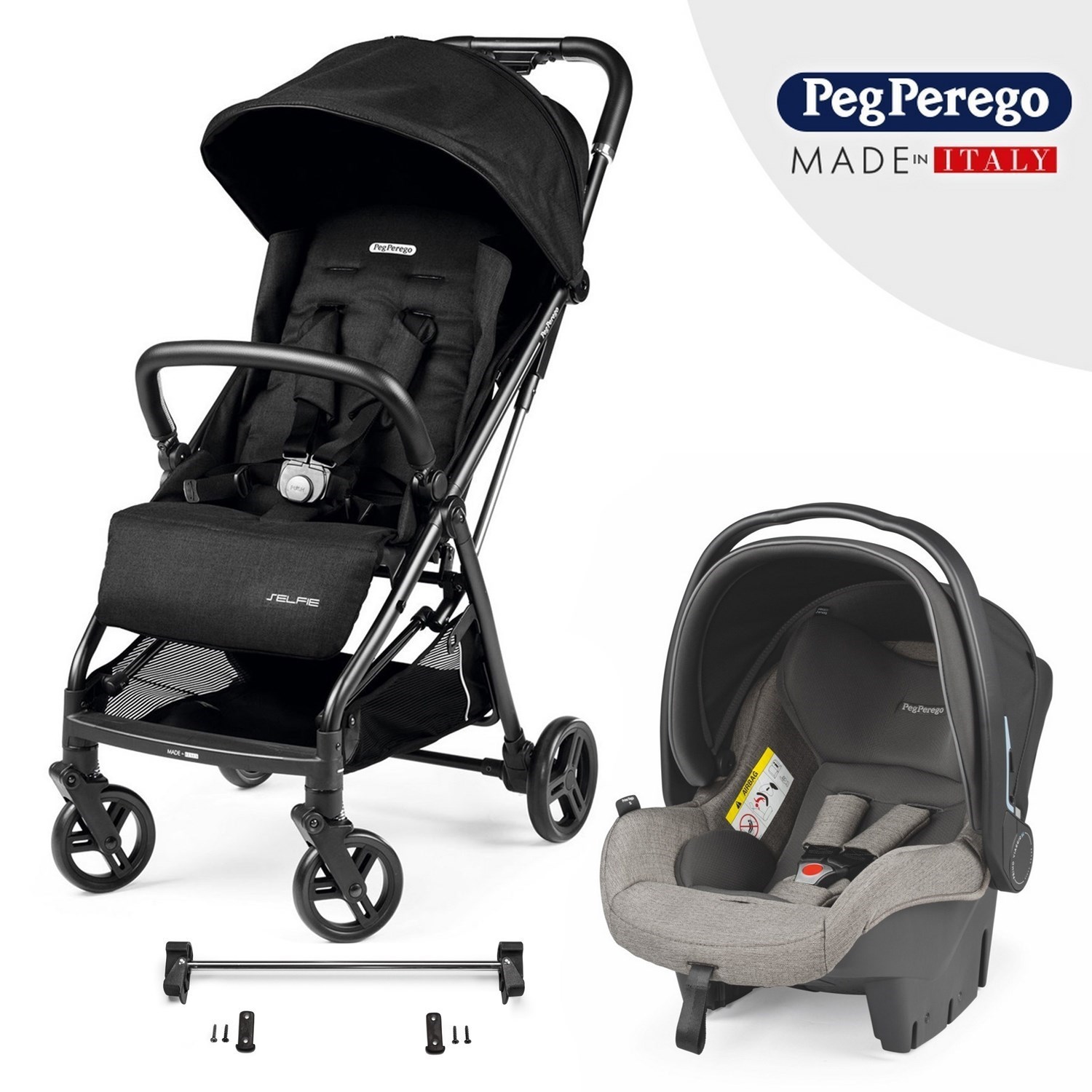 Peg Perego Selfi & Viaggio SL Travel Bebek Arabası City Grey