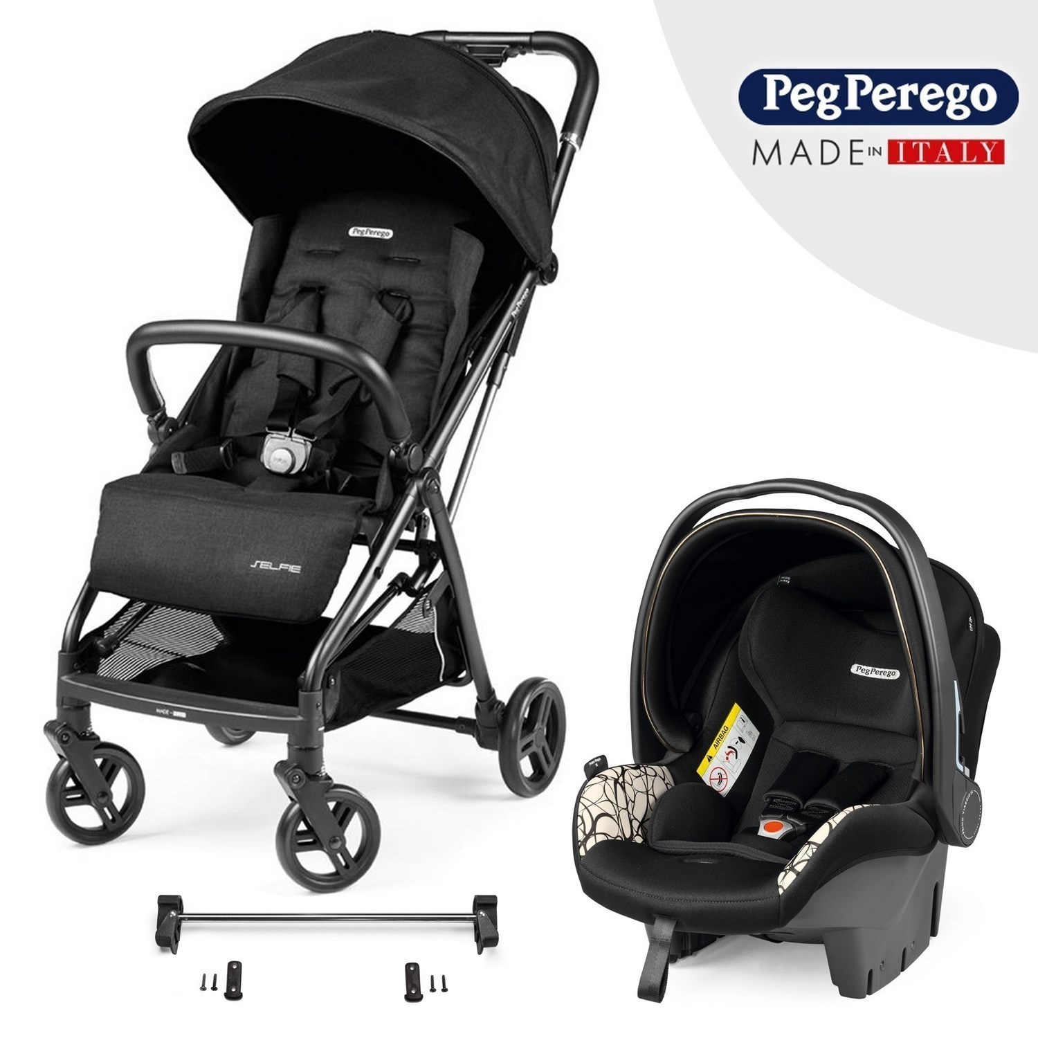 Peg Perego Selfi & Viaggio SL Travel Bebek Arabası Graphic Gold