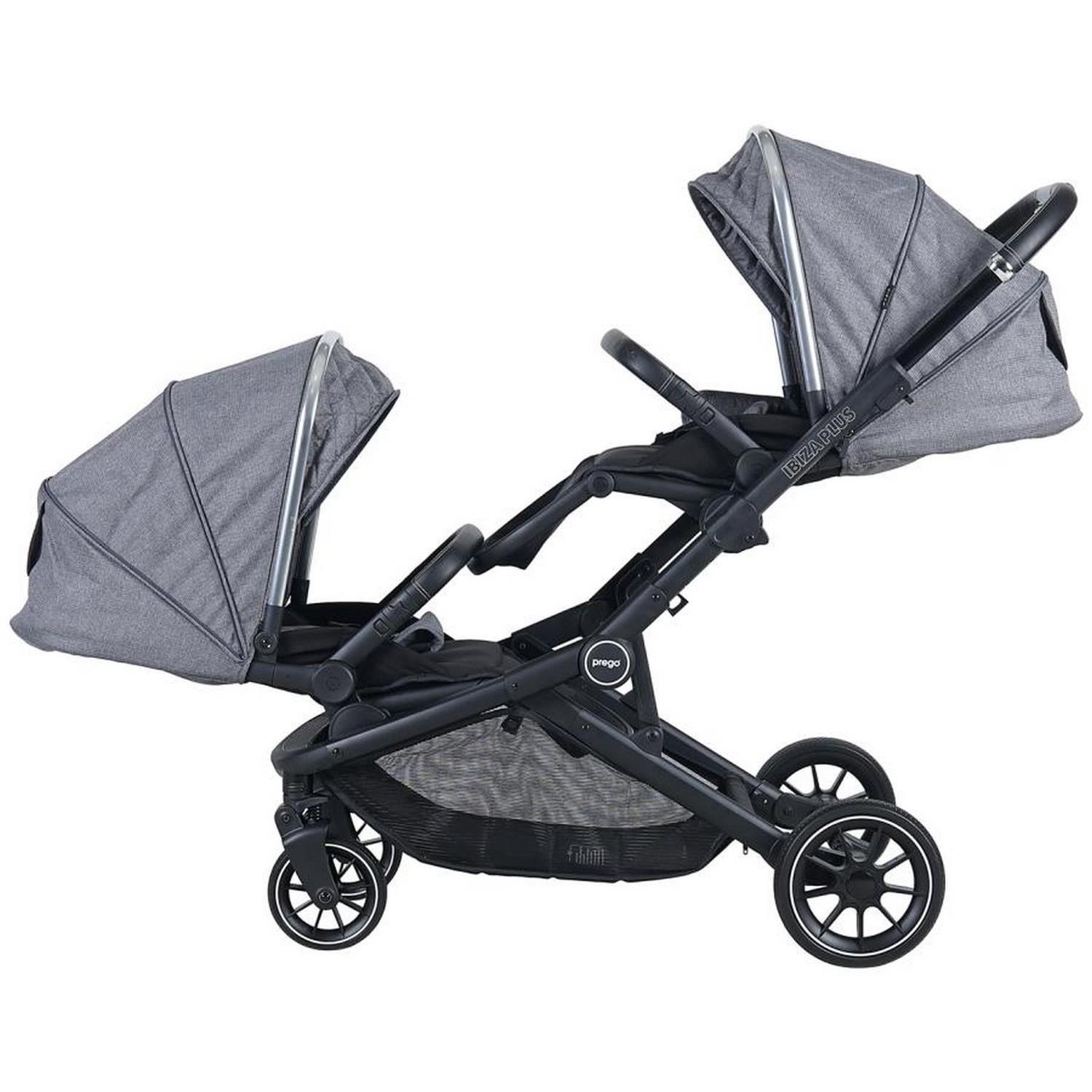 Prego İbiza Plus Travel Sistem İkiz Bebek Arabası 2223 Gri