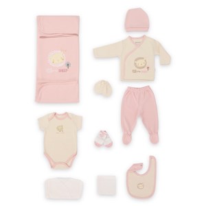 Bebitof Kuzucuk 10'lu Bebek Zıbın Seti 10064 Pembe