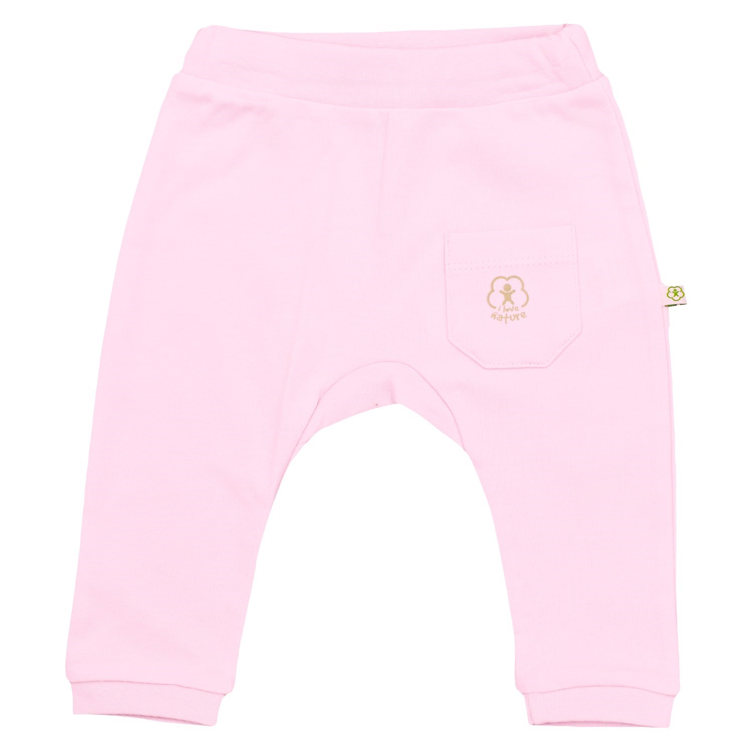 Biorganic Basic Nature Patiksiz Bebek Pantolonu 57763 Pembe