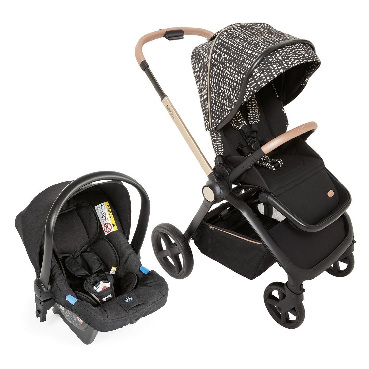Chicco Duo Mysa Bebek Arabası  Dew Relux