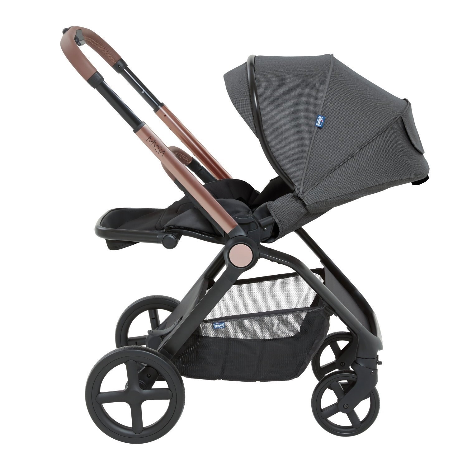 Chicco Duo Mysa Bebek Arabası  Black Satin