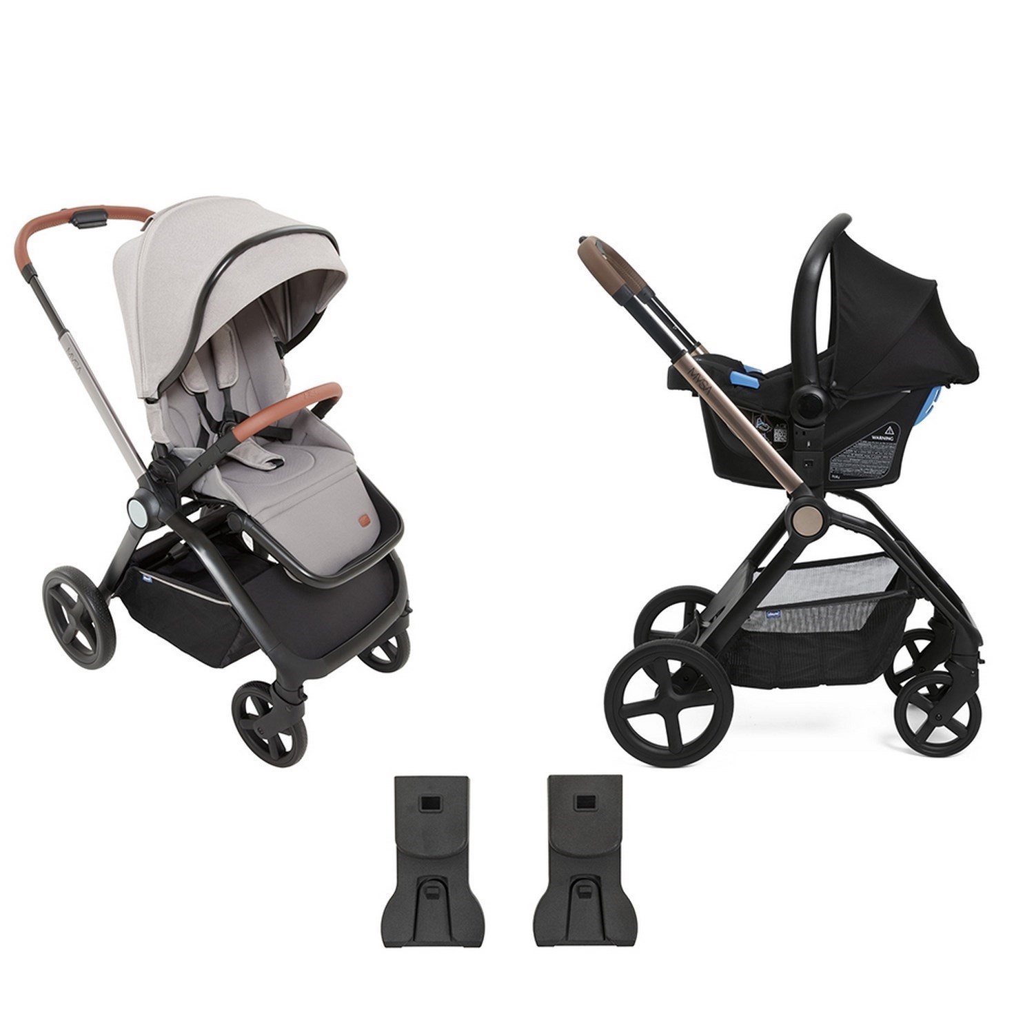 Chicco Duo Mysa Bebek Arabası  Silver Grey