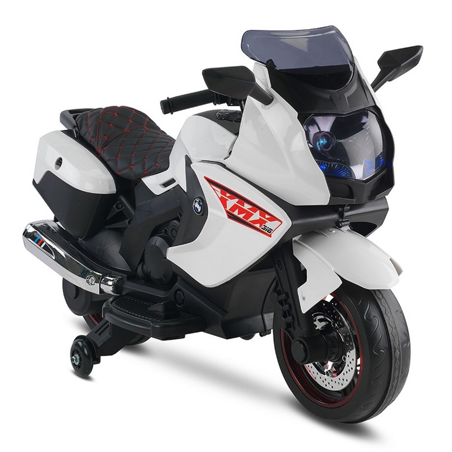 BabyHope Ledli Akülü Motor 438A XMX-316 12V Beyaz