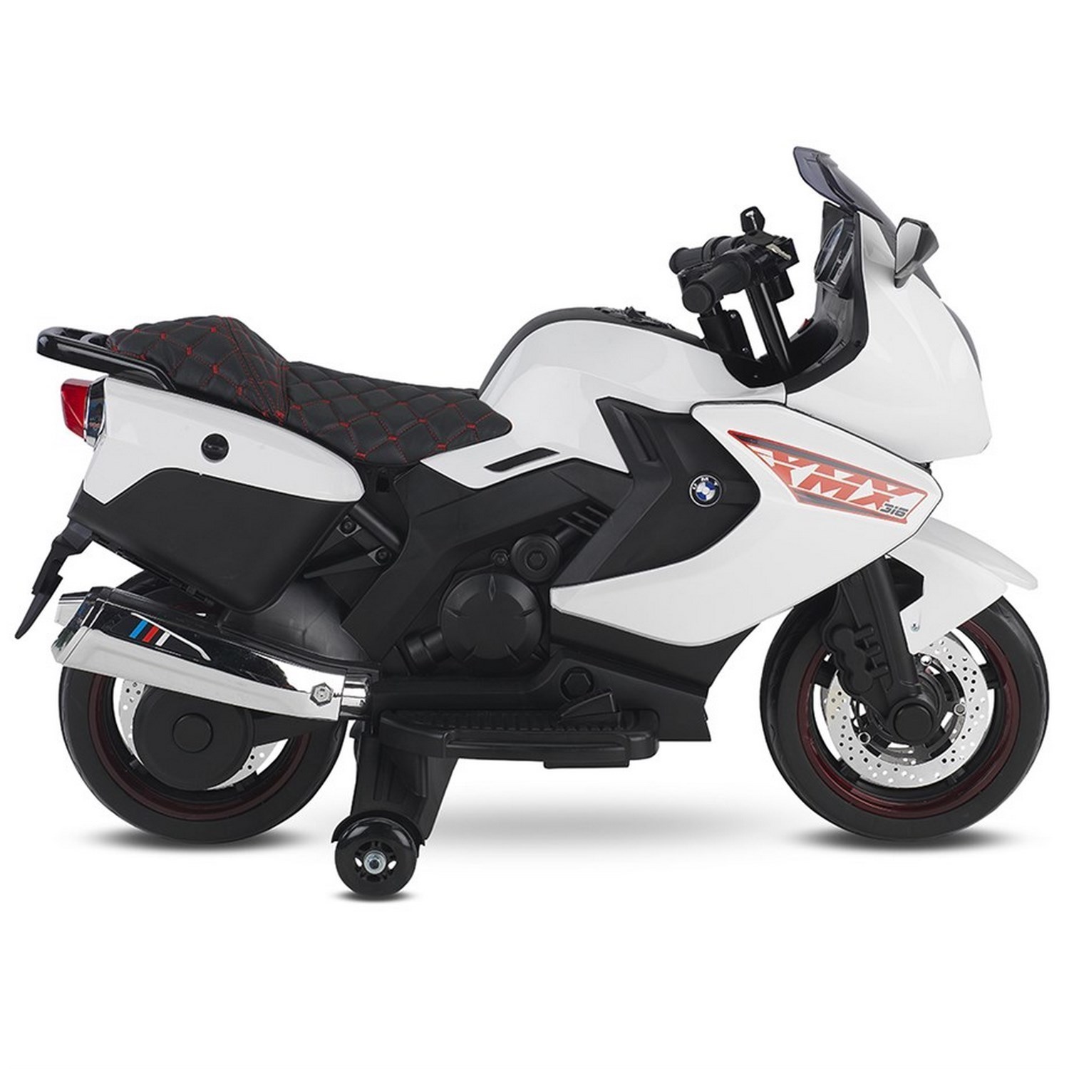 BabyHope Ledli Akülü Motor 438A XMX-316 12V Beyaz