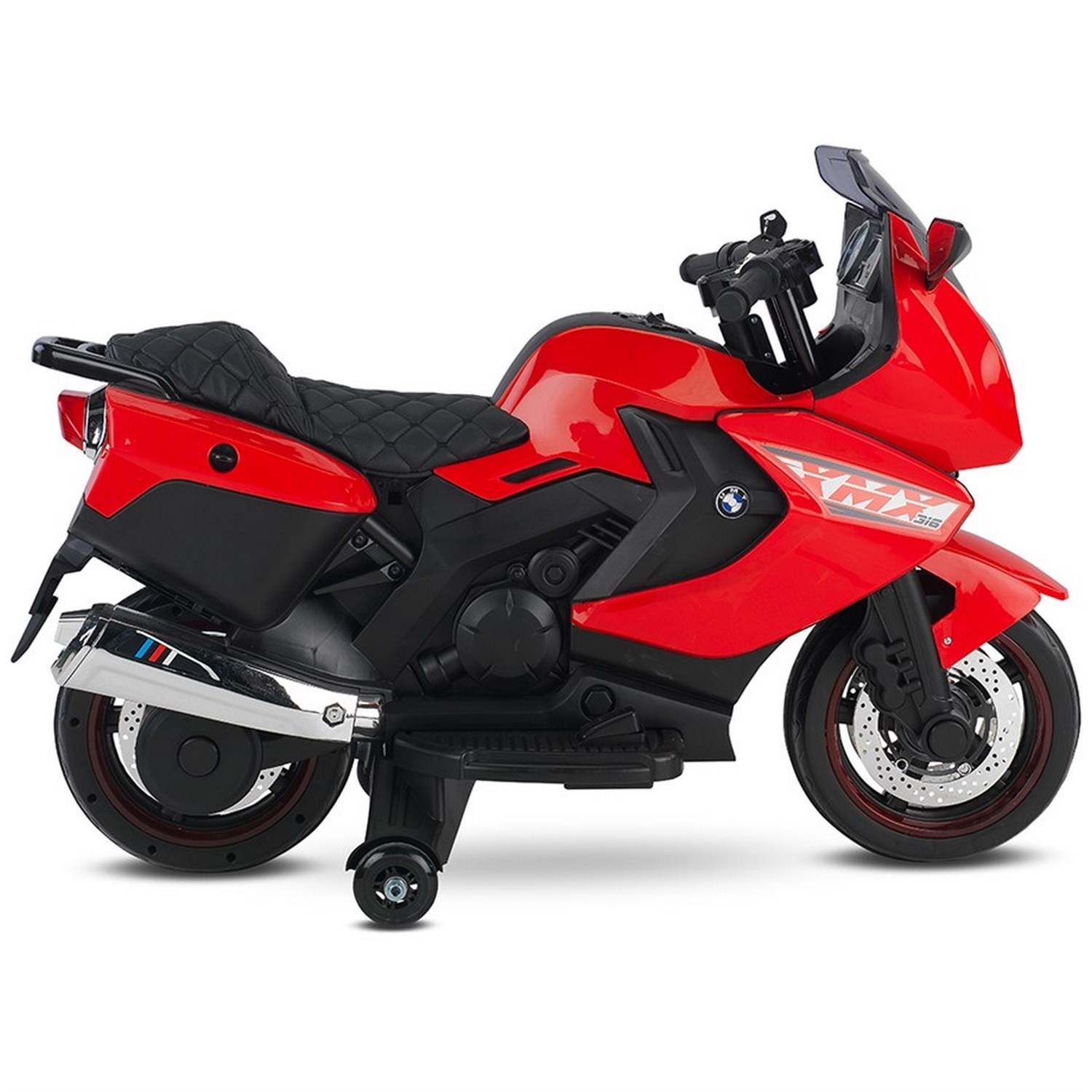 BabyHope Ledli Akülü Motor 438A XMX-316 12V Kırmızı