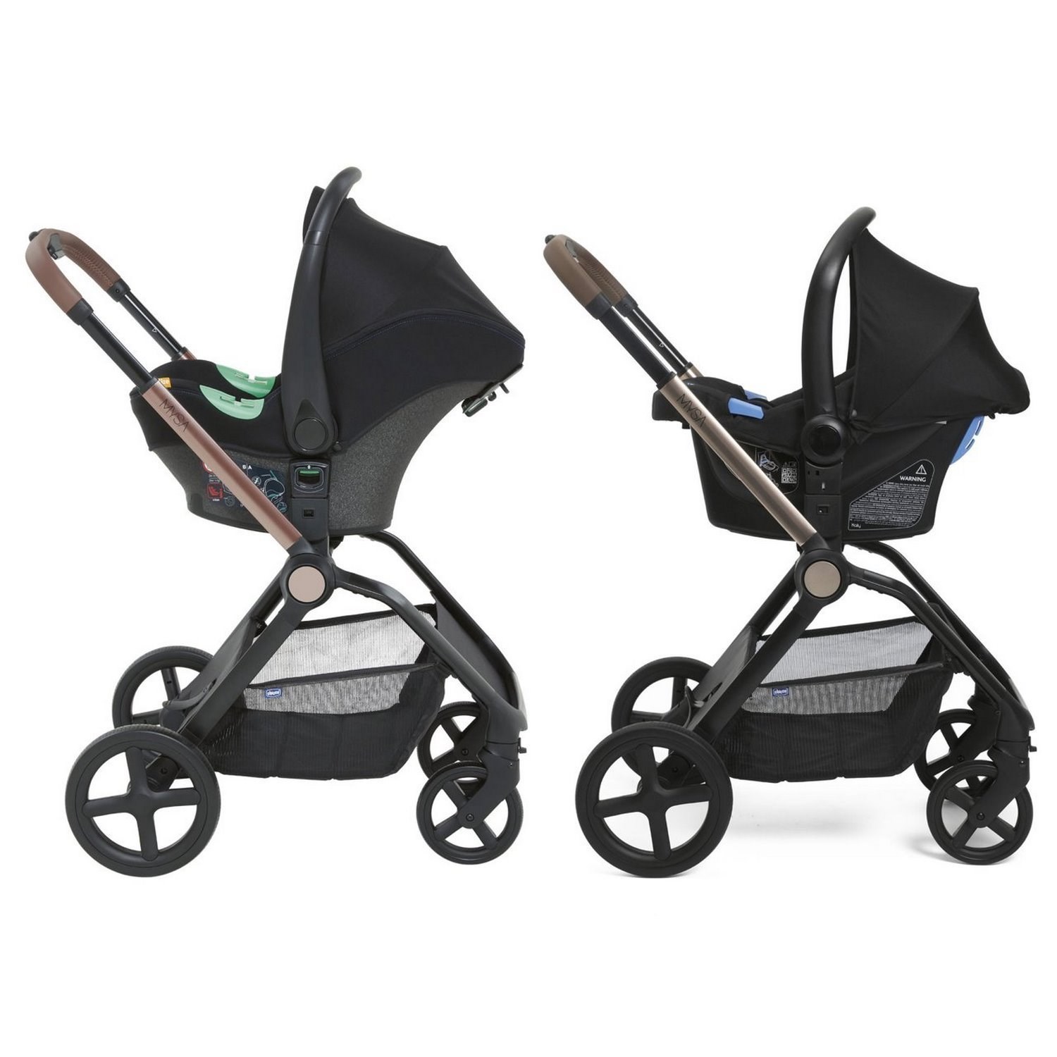 Chicco Mysa Bebek Arabası Adaptörü Black