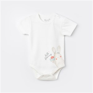 Biorganic Pretty Ears Bunny Bebek Body 56926 Ekru