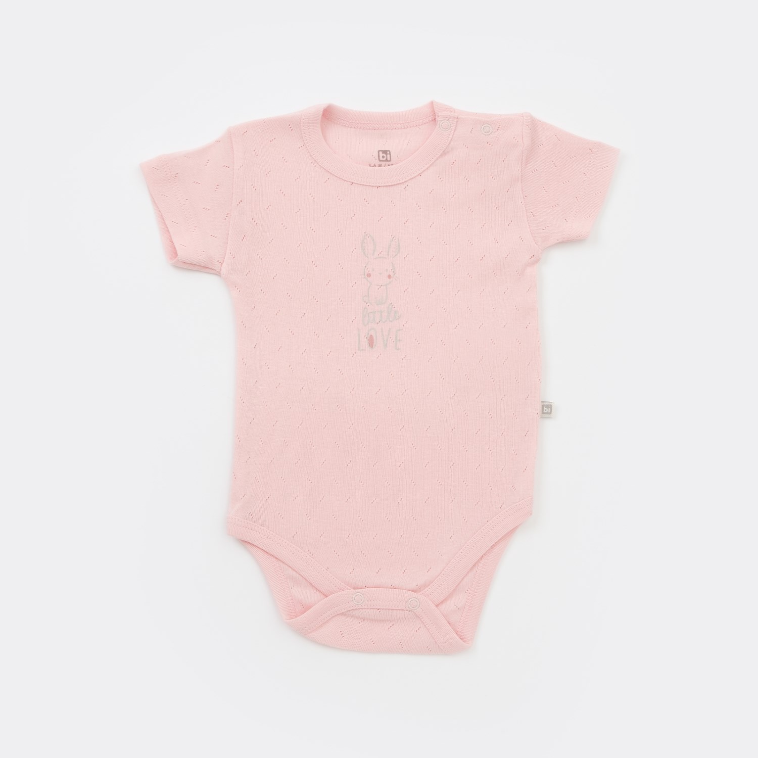 Bibaby Little Rabbit Bebek Body 56932 Pembe