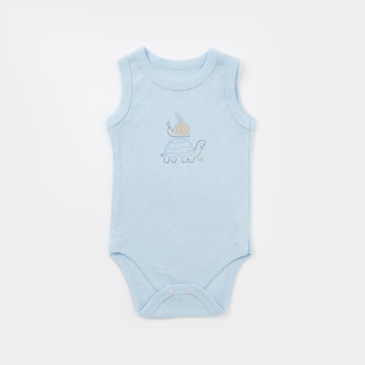 Bibaby Turtle Blues Atlet Bebek Body 56945 Mavi