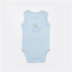 Bibaby Turtle Blues Atlet Bebek Body 56945 Mavi