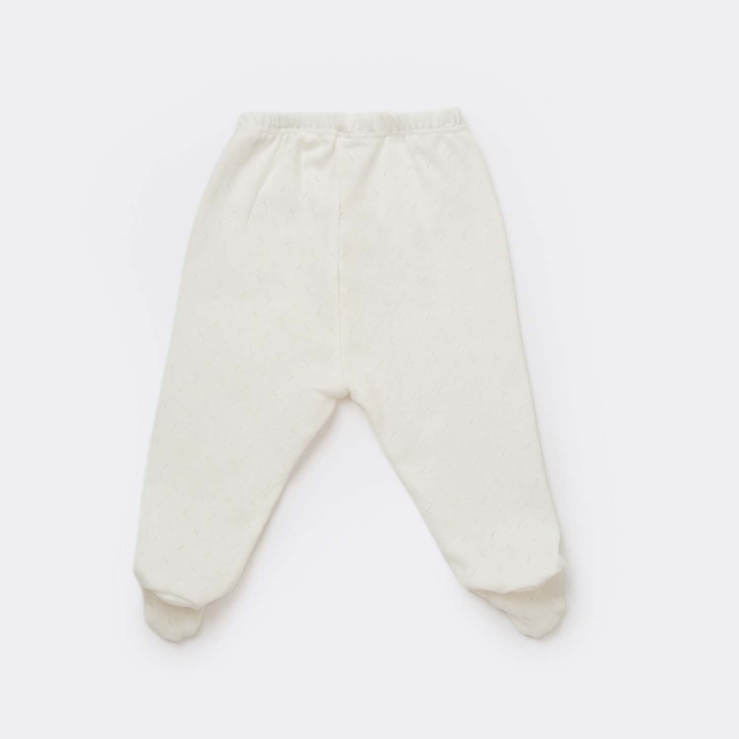 Bibaby Happy Pandas Patikli Bebek Pantolonu 57819 Ekru