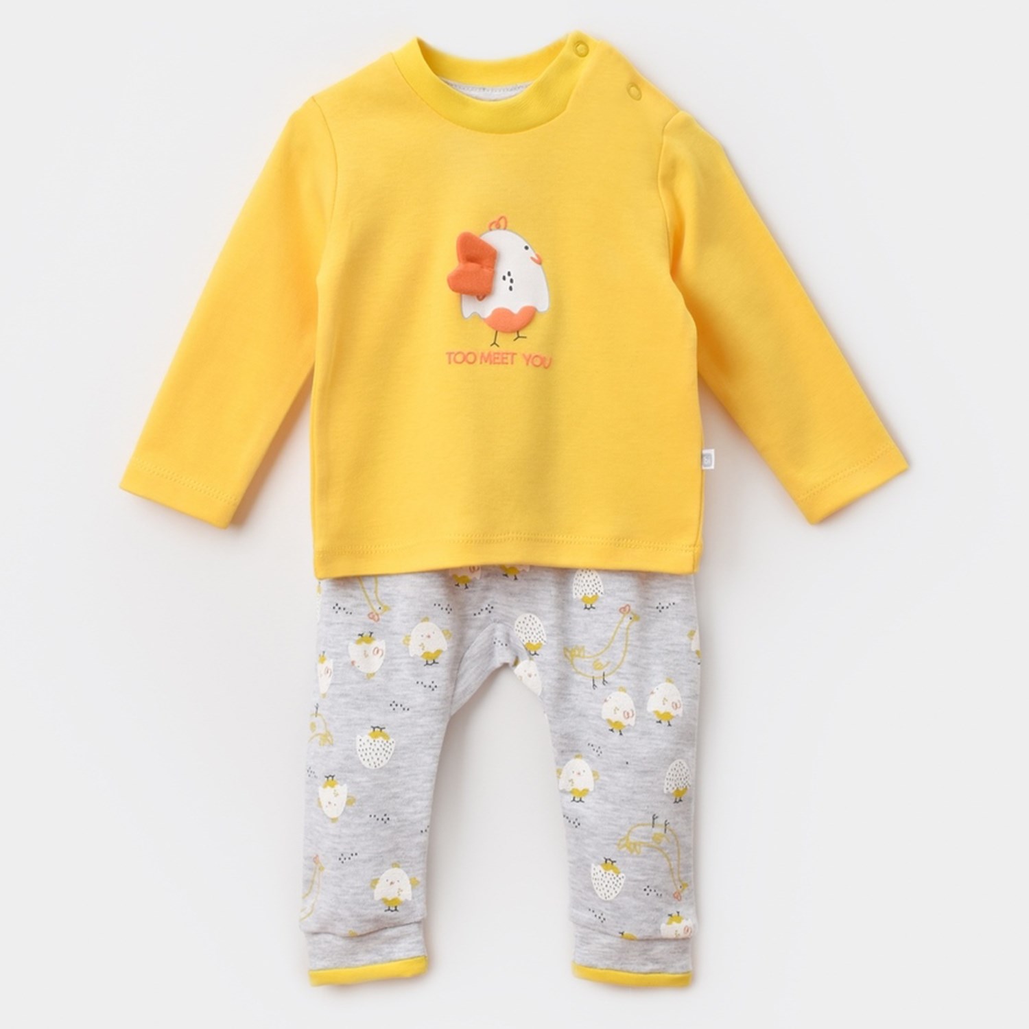 Bibaby Chick And Chick 2'li Bebek Takımı 59721 Sarı-Karmelanj