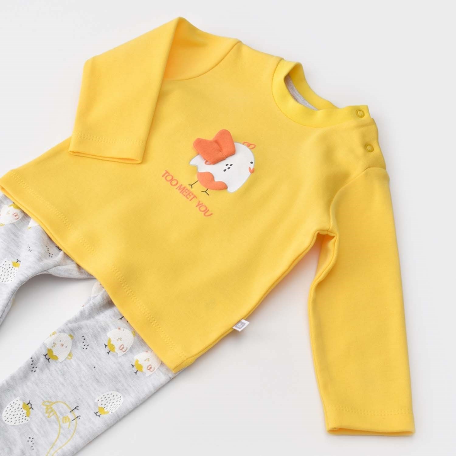 Bibaby Chick And Chick 2'li Bebek Takımı 59721 Sarı-Karmelanj