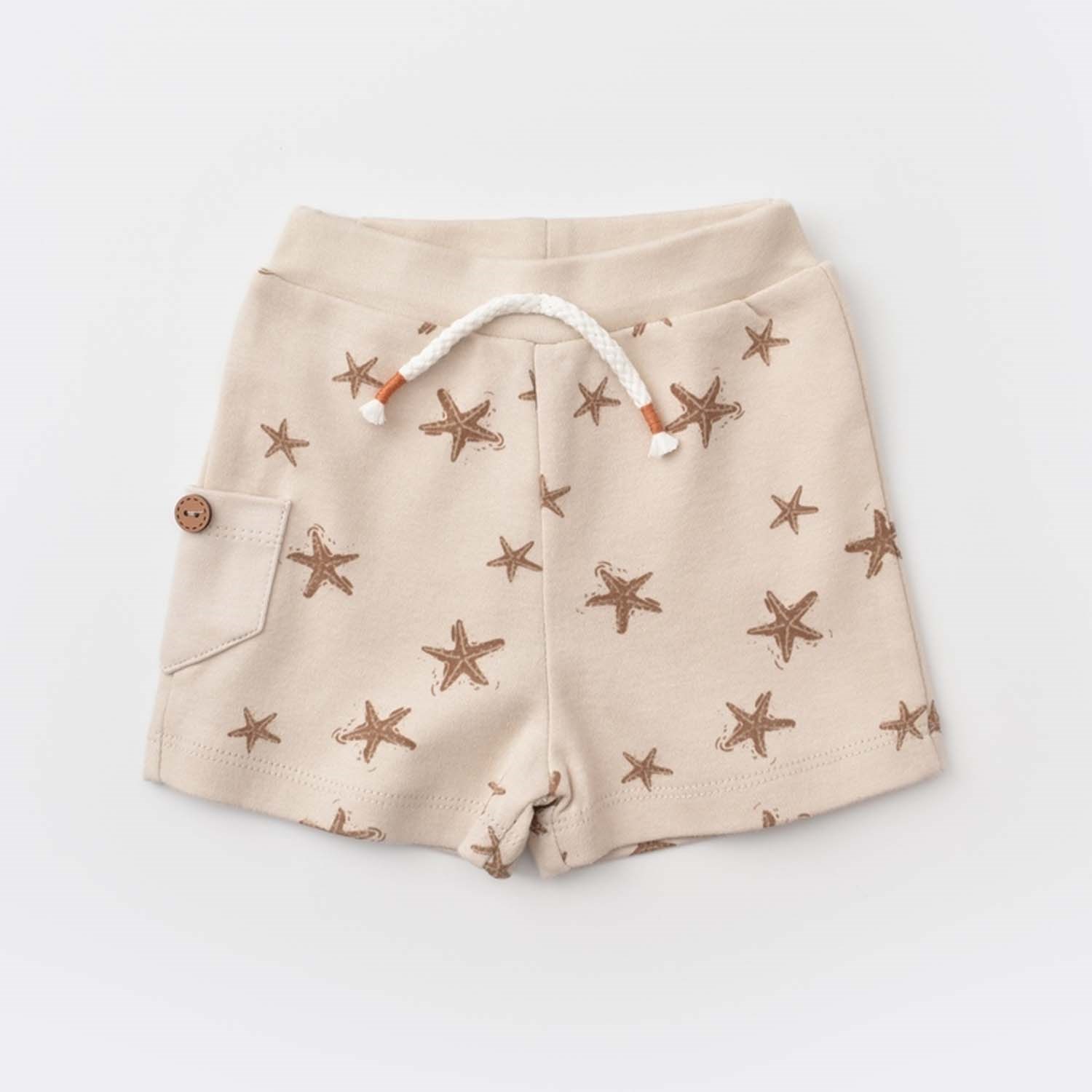 Biorganic Magic Starfish Şortlu 2'li Bebek Takımı 59725 Latte