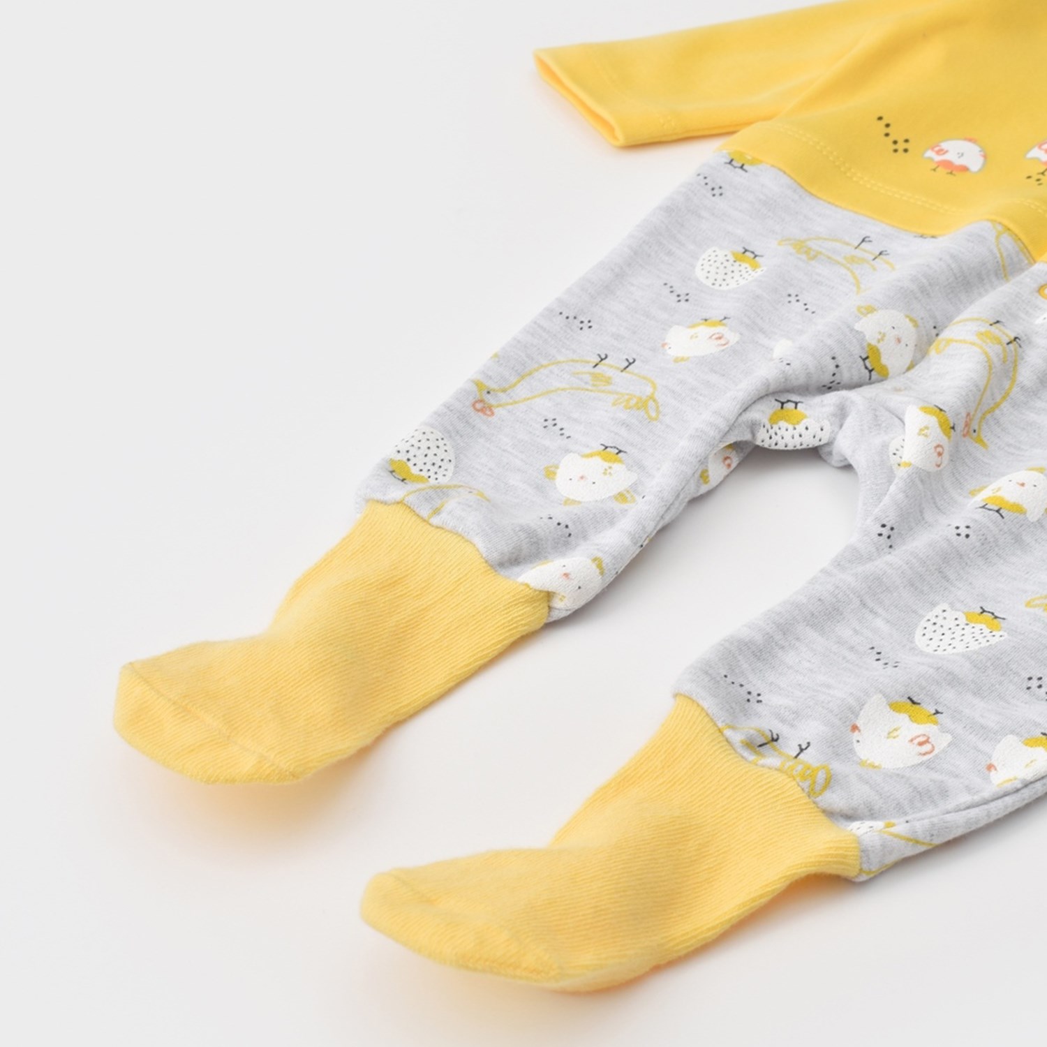 Bibaby Chick And Chick Çoraptolon Bebek Tulumu 60653 Sarı-Karmelanj