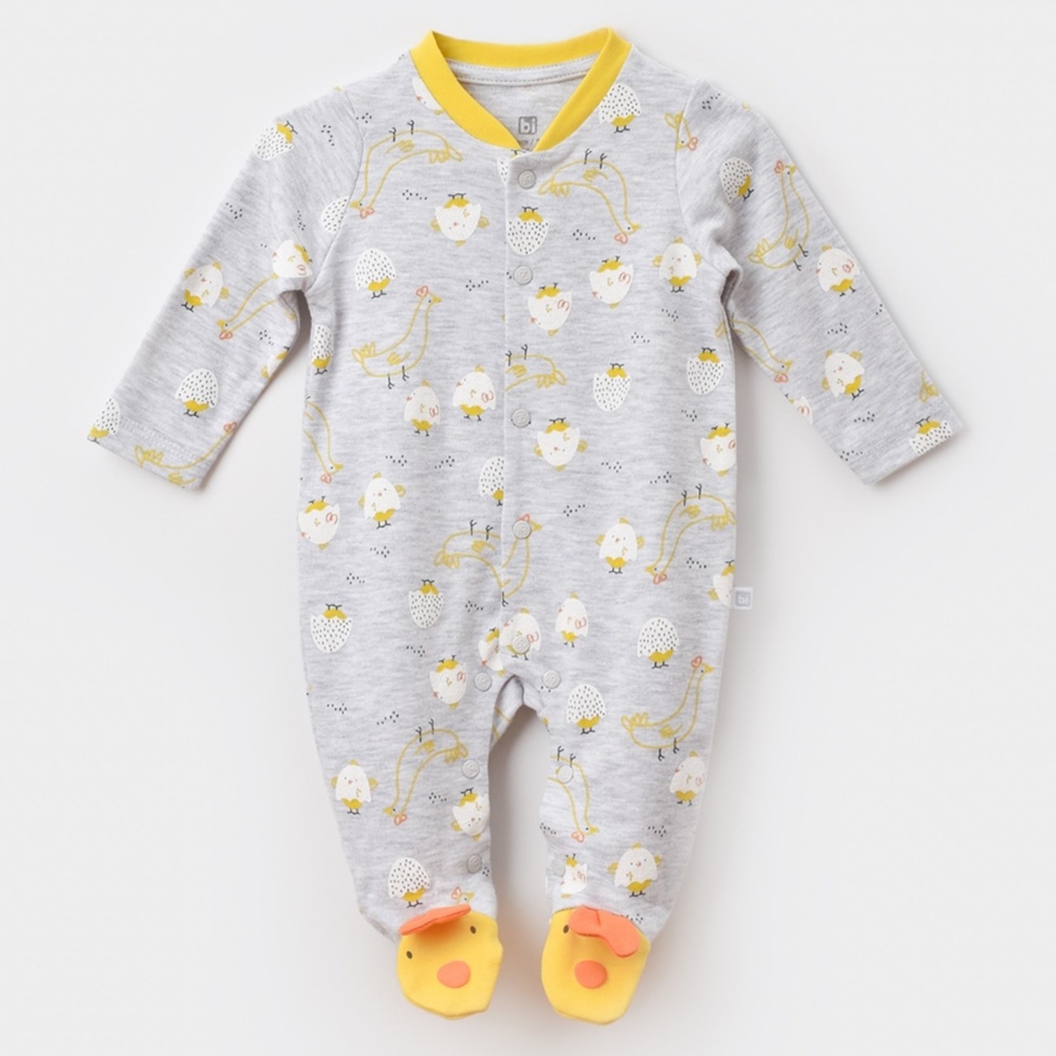 Bibaby Chick And Chick Newborn Bebek Tulumu 60654 Sarı-Karmelanj