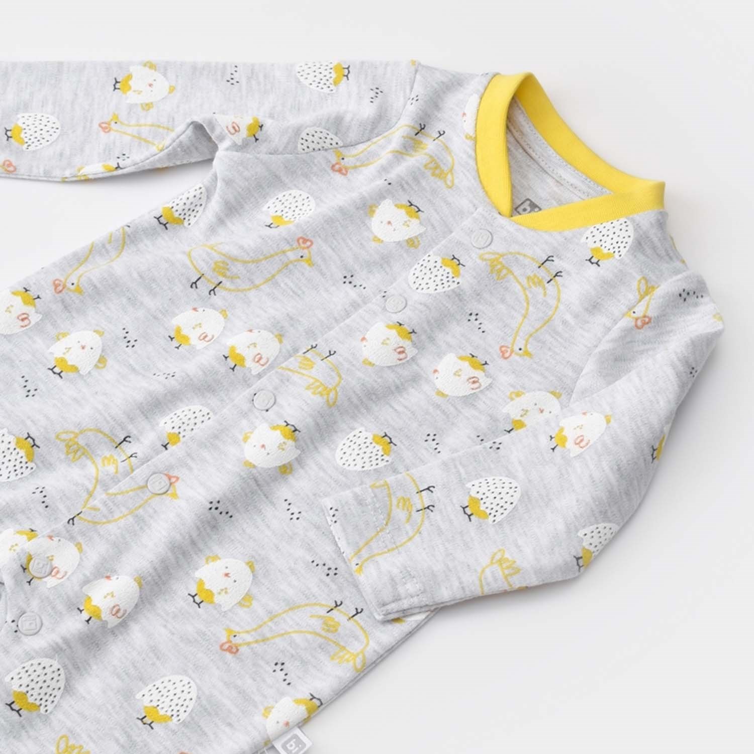 Bibaby Chick And Chick Newborn Bebek Tulumu 60654 Sarı-Karmelanj