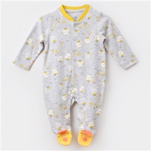 Bibaby Chick And Chick Newborn Bebek Tulumu 60654 Sarı-Karmelanj