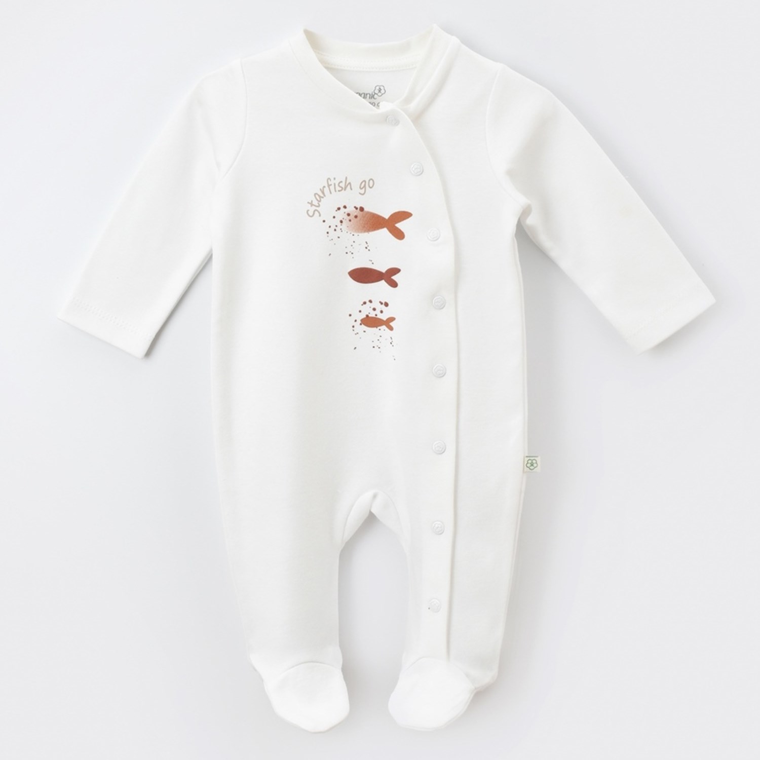 Biorganic Magic Starfish Newborn Bebek Tulumu 60663 Karamel