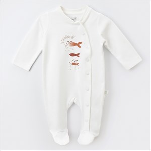 Biorganic Magic Starfish Newborn Bebek Tulumu 60663 Karamel