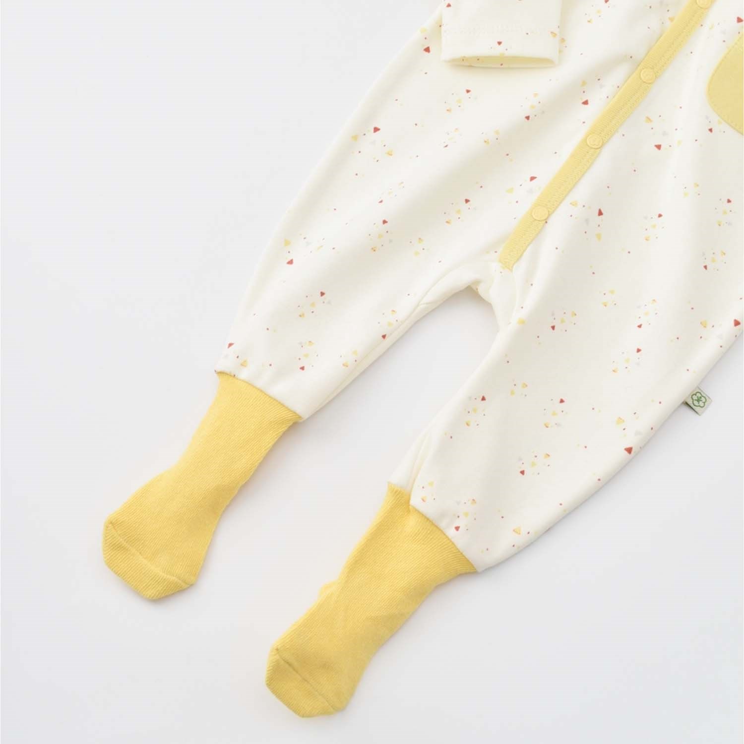 Biorganic Baby Racoon Çoraptolon Bebek Tulumu 60670 Vanilya